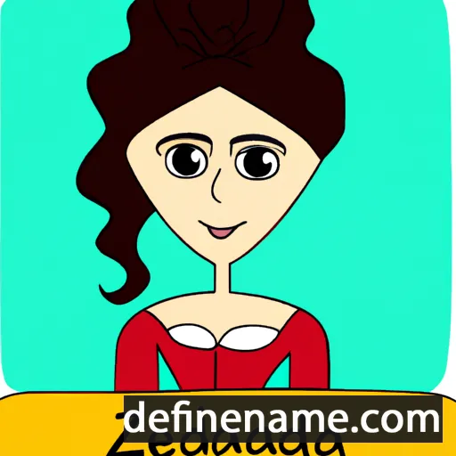 cartoon of the name Azadeh