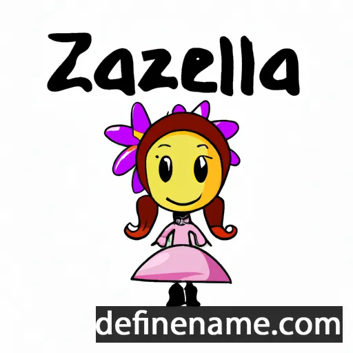 cartoon of the name Azaella