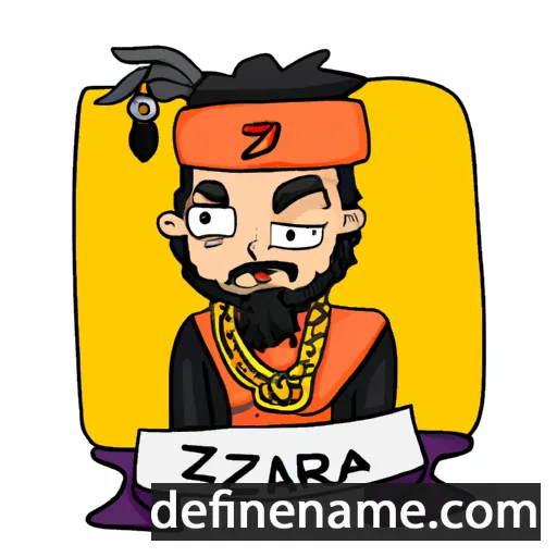 cartoon of the name Azahari