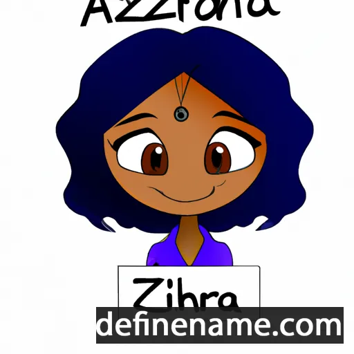 cartoon of the name Azahria