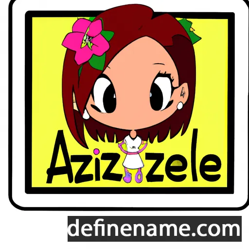 cartoon of the name Azalee