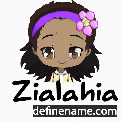 cartoon of the name Azaliah