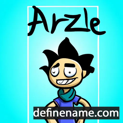 cartoon of the name Azareel