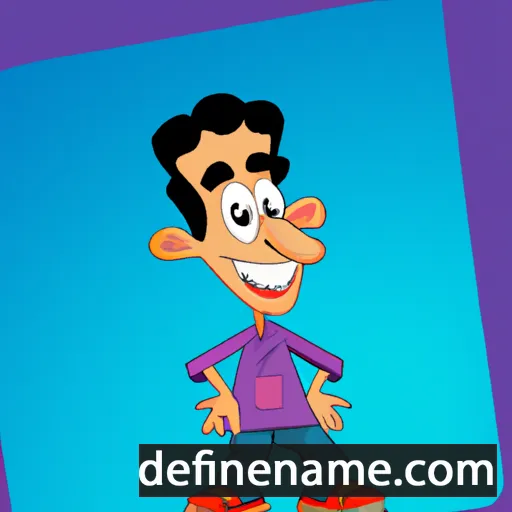 cartoon of the name Azaz