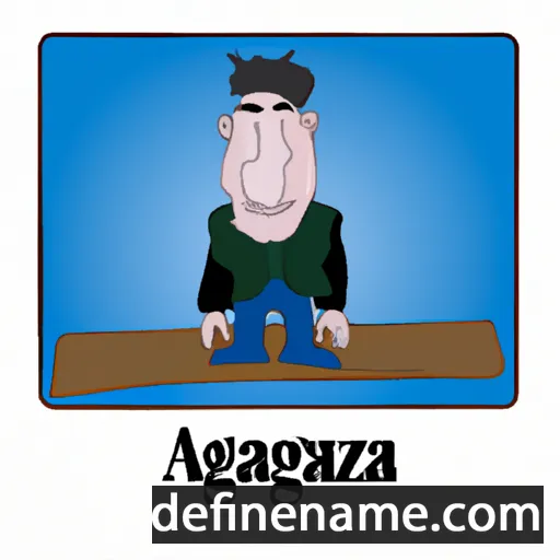 cartoon of the name Azbaatar