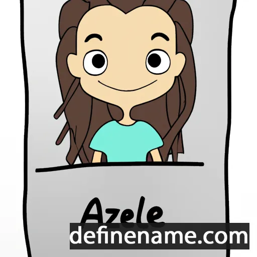 cartoon of the name Azélle