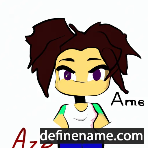 cartoon of the name Azémie