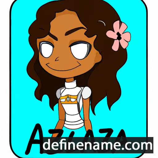 cartoon of the name Azealia