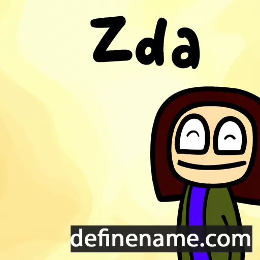 cartoon of the name Azeda