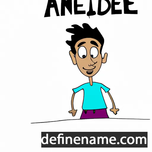 cartoon of the name Azedine