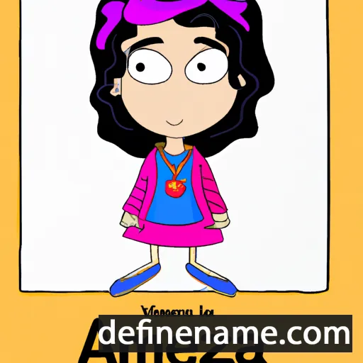 cartoon of the name Azeema