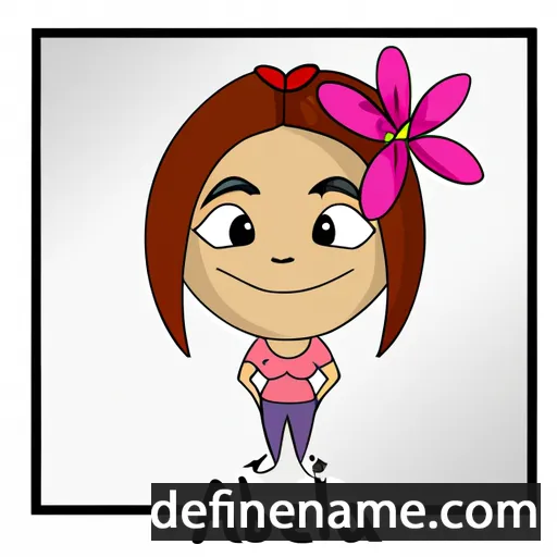 cartoon of the name Azelia