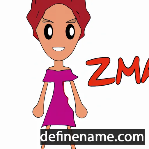 cartoon of the name Azema