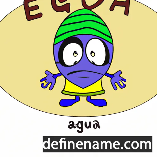 cartoon of the name Azemeyeguegua