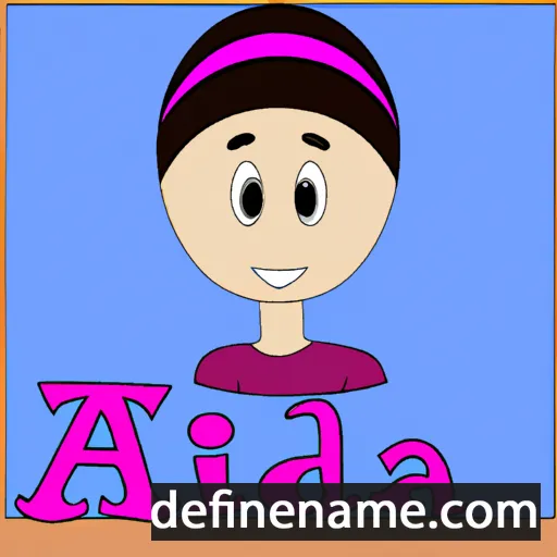 cartoon of the name Azida