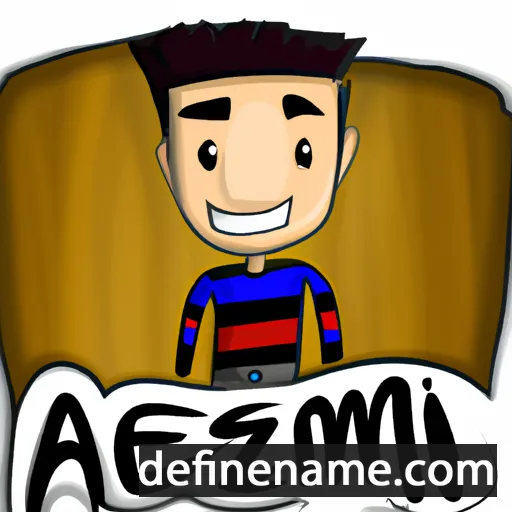 cartoon of the name Aziem