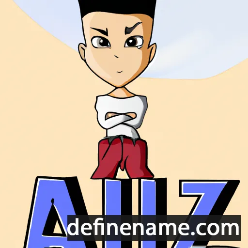 cartoon of the name Azil