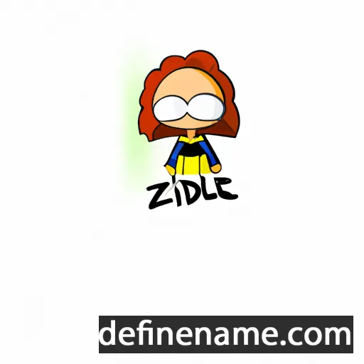 cartoon of the name Azilde