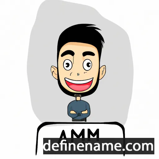 cartoon of the name Azim