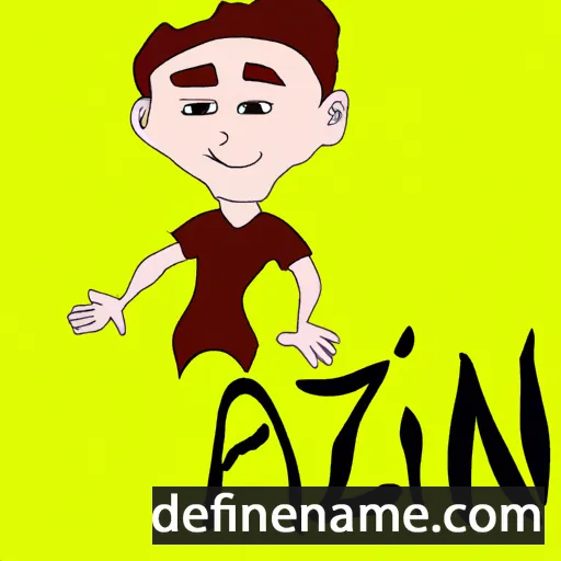 cartoon of the name Azin