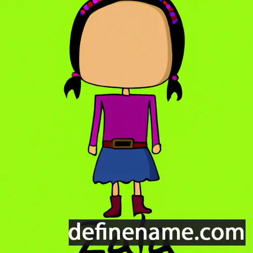 cartoon of the name Azita