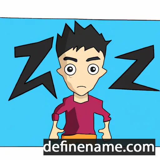 cartoon of the name Azizi