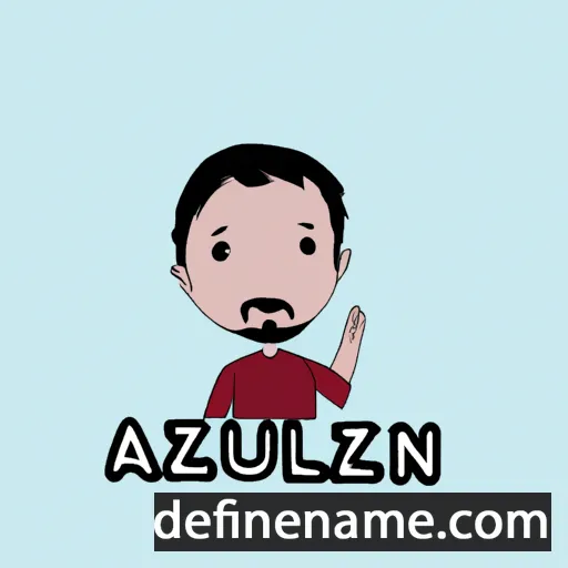 cartoon of the name Azizullah