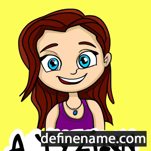 cartoon of the name Azlynn