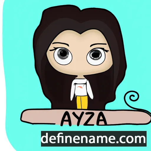 cartoon of the name Azmiya