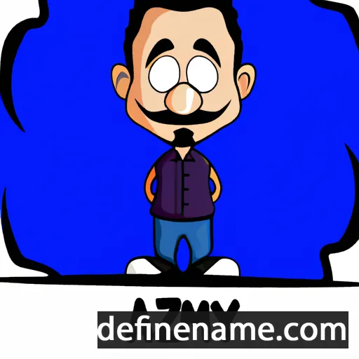 cartoon of the name Azmy