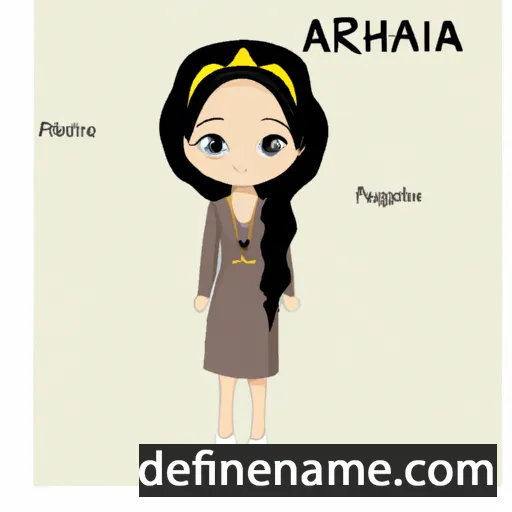 cartoon of the name Azrhiana