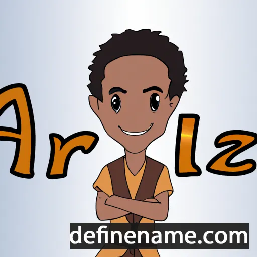 cartoon of the name Azriël