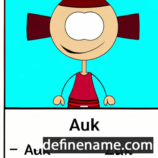 cartoon of the name Azuk