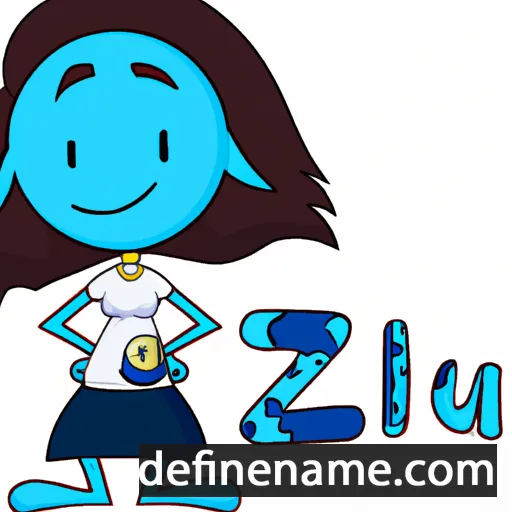 cartoon of the name Azul