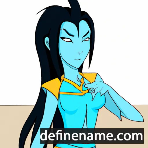 cartoon of the name Azula