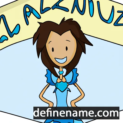 cartoon of the name Azulena