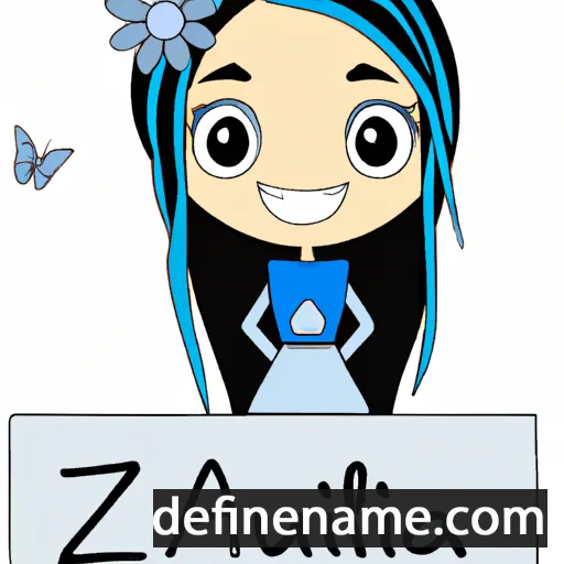 cartoon of the name Azulina