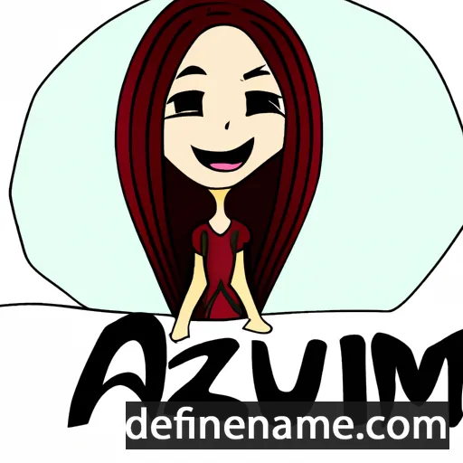 cartoon of the name Azumi