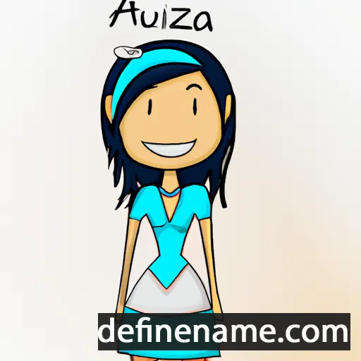 cartoon of the name Azuria