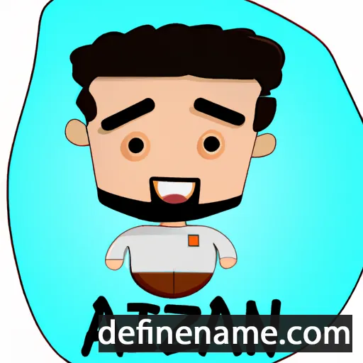 cartoon of the name Azzan