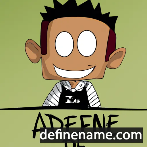 cartoon of the name Azzedine