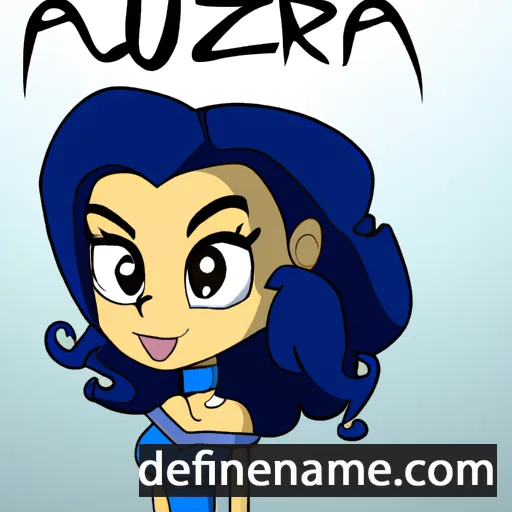 cartoon of the name Azzura