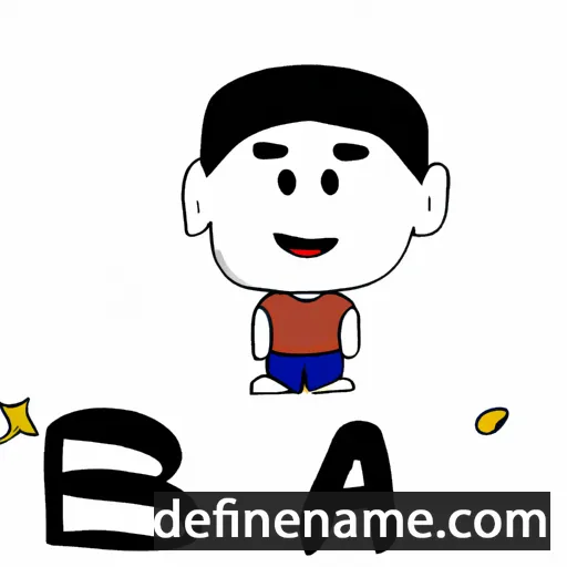 cartoon of the name Bá