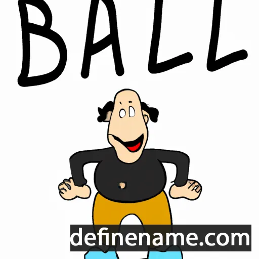 cartoon of the name Båhl