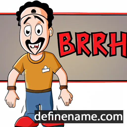 cartoon of the name Bəhruz