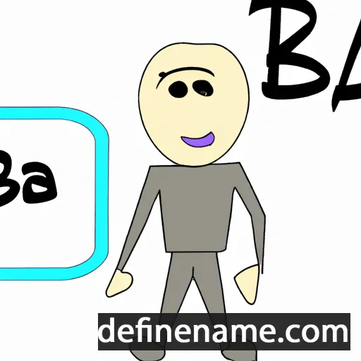 cartoon of the name Ba