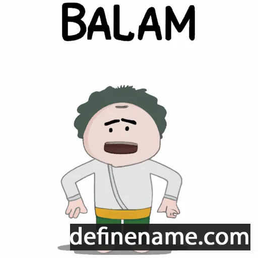 cartoon of the name Baalham