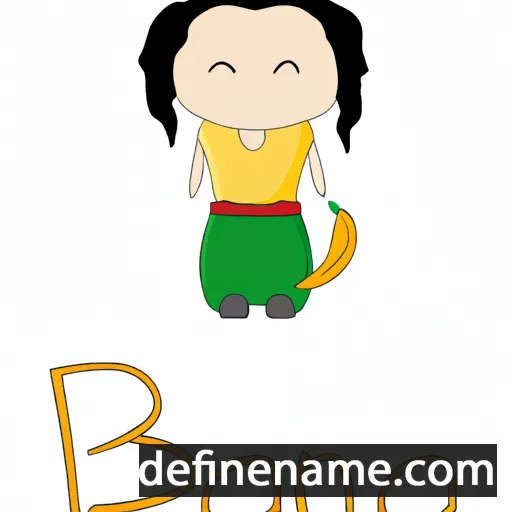 cartoon of the name Baana