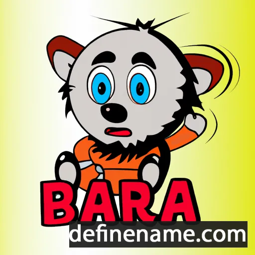 cartoon of the name Baara