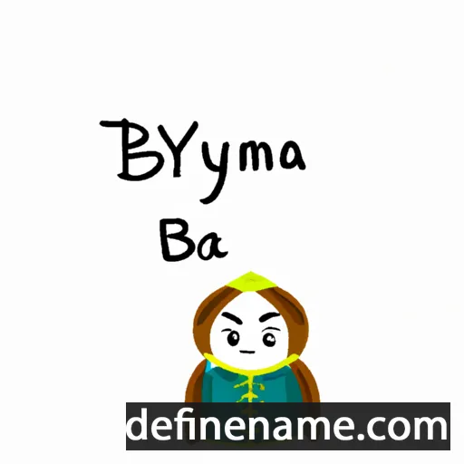 cartoon of the name Baayama